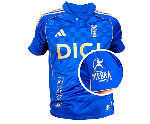 Consigue gratis la camiseta del Centenario del Real Oviedo | La 1ª equipación o la 2ª con Integra Energía